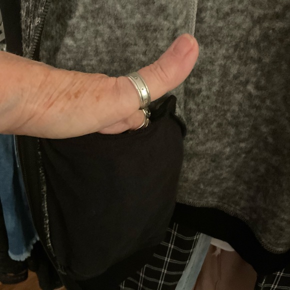 Women's Black and Gray Hooded Jacket - Picture 8 of 11